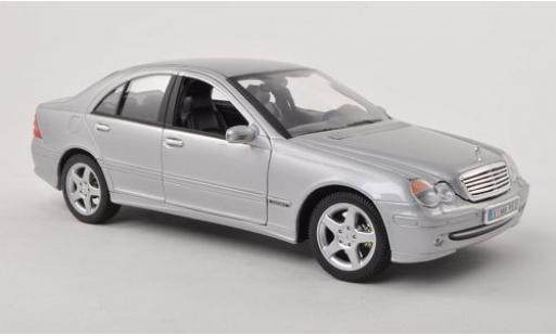 Modelauto Mercedes Classe C Base grijs grijs 2001 1/18 Welly