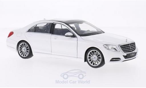 Modelauto Mercedes Classe S Base (W222) wit 2013 1/24 Welly