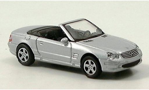 Modelauto Mercedes SL Base 500 Cabrio grijs 1/87 Welly