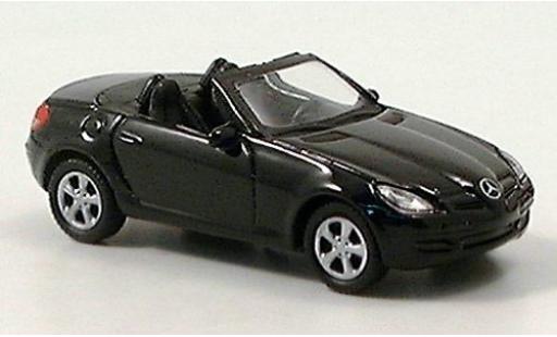 Modelauto Mercedes SLK Base 350 Cabrio zwart 1/87 Welly