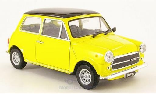 Modelauto Mini Cooper Base 1300 geel/zwart 1974 1/24 Welly