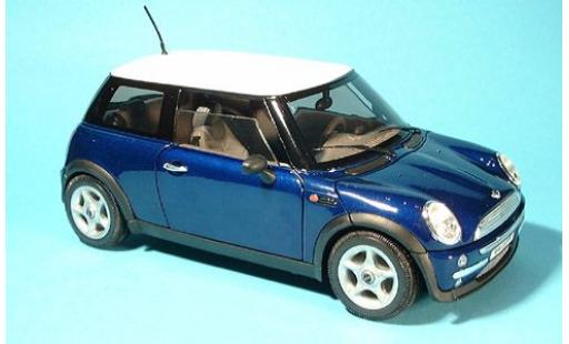 Modelauto Mini Cooper Base New blauw 1/18 Welly