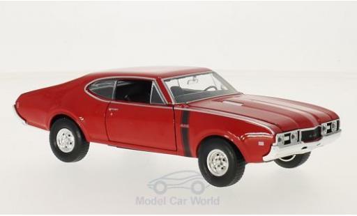 Modelauto Oldsmobile 442 Base rood 1968 1/24 Welly