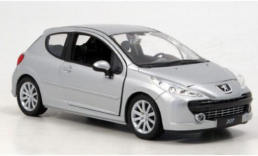 Modelauto Peugeot 207 Base grijs 1/24 Welly