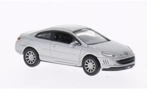Modelauto Peugeot 407 Coupe grijs 1/87 Welly
