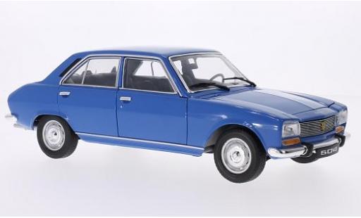 Modelauto Peugeot 504 Berline blauw 1975 1/18 Welly