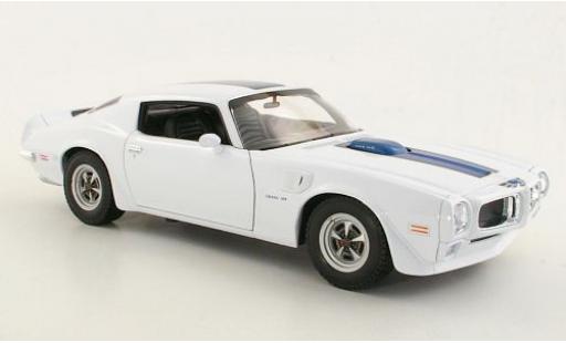Modelauto Pontiac Firebird 1972 Trans Am wit/blauw 1/18 Welly