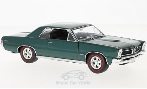 Modelauto Pontiac GTO 1965 metallic turquoise 1/24 Welly