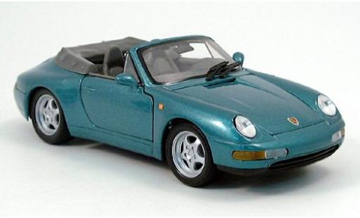 Modelauto Porsche 911 Cabriolet met. groen 1997 1/24 Welly