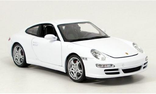 Modelauto Porsche 911 S Carrera Coupe wei&Atilde;� 1/18 Welly