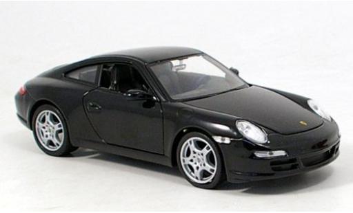 Modelauto Porsche 911 S Carrera zwart 1/24 Welly