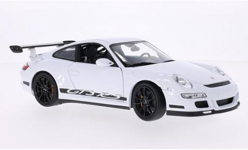 Modelauto Porsche 911 GT3 RS wit/Dekor 1/18 Welly