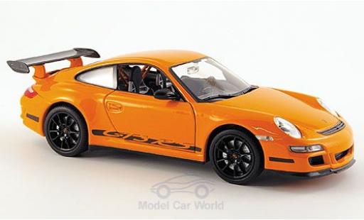 Modelauto Porsche 911 GT3 RS oranje zonder Vitrine 1/24 Welly