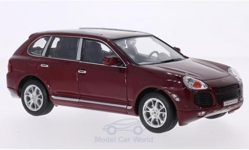Modelauto Porsche Cayenne Turbo rood 1/24 Welly