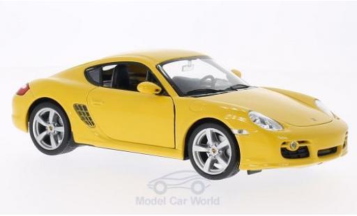 Modelauto Porsche 718 S geel 1/24 Welly