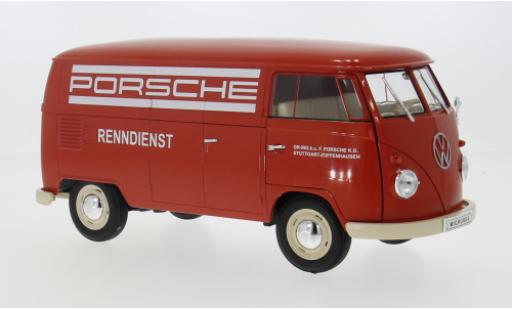 Modelauto Volkswagen Bulli Classic T1 1963 Porsche Renndienst 1/18 Welly