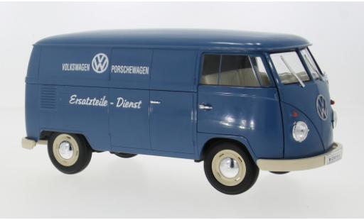 Modelauto Volkswagen Bulli Classic T1 1963 Porschewagen Ersatzteile Dienst 1/18 Welly