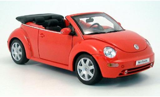 Modelauto Volkswagen New Beetle Cabriolet rood 2003 1/18 Welly