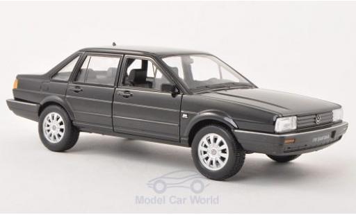 Modelauto Volkswagen Santana Base zwart 1/24 Welly