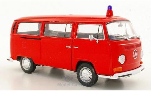 Modelauto Volkswagen T2 B Bus Brandweer 1972 zonder Vitrine 1/24 Welly
