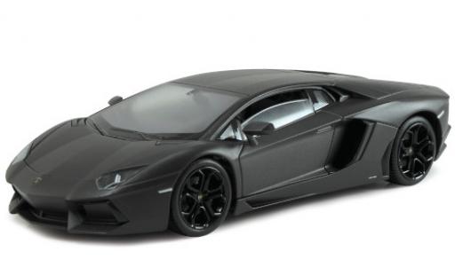 Modelauto Lamborghini Aventador LP 700-4 mat-zwart 1/24 Welly