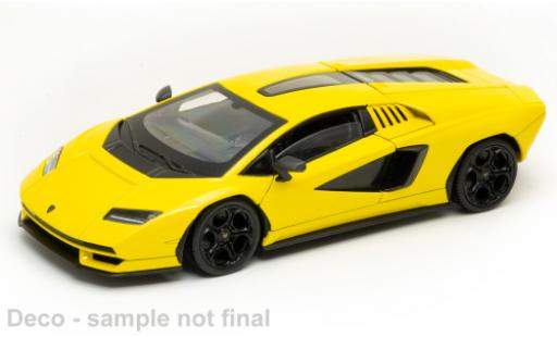 Modelauto Lamborghini Countach LPI 800-4 metallic geel 1/24 Welly