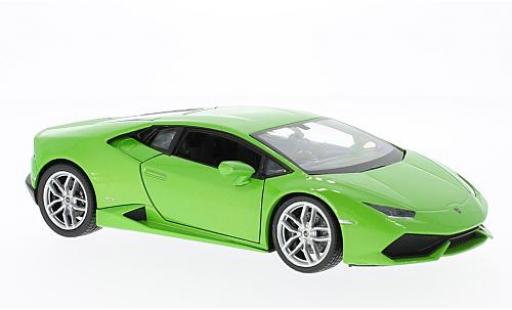 Modelauto Lamborghini Huracan LP 610-4 LP610-4 metallic la chaux 1/24 Welly