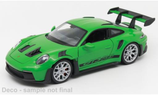 Modelauto Porsche 911 RS GTR groen 1/24 Welly