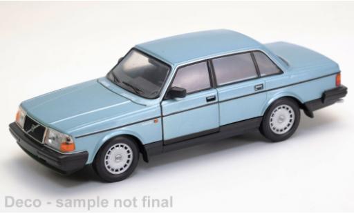 Modelauto Volvo 240 GL metallic blauw 1/24 Welly