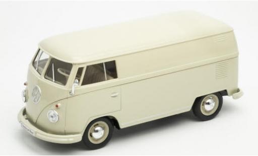 Modelauto Volkswagen T1 B bus bestelwagen beige 1963 1/24 Welly
