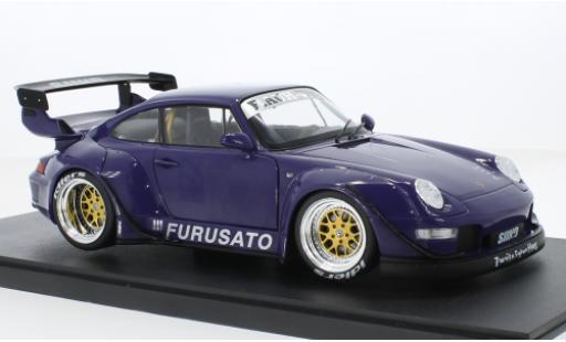 Modelauto Porsche 911 RWB paars Furusato 1/18 Werk83