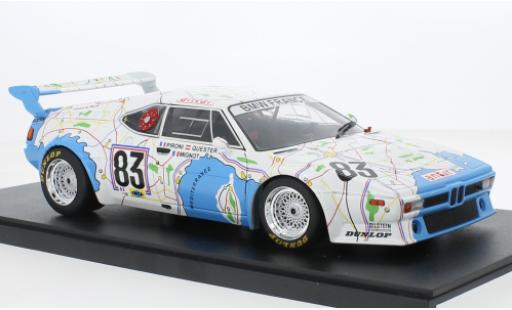 Modelauto Bmw M1 1980 No.83 24h Le Mans 1/18 Werk83