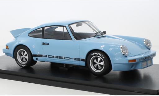 Modelauto Porsche 911 RSR Carrera 3.0 blauw 1/18 Werk83