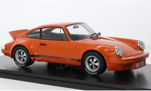 Modelauto Porsche 911 RSR Carrera 3.0 oranje 1/18 Werk83