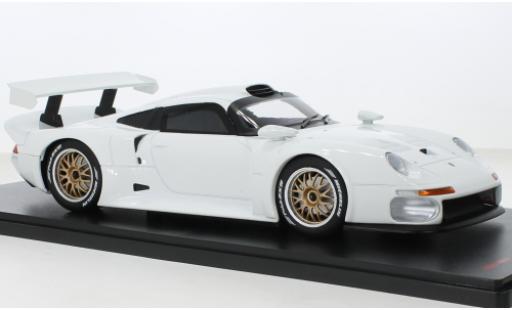 Modelauto Porsche 911 GT1 wit 1996 1/18 Werk83