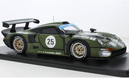 Modelauto Porsche 911 GT1 No.25 AG Prequalifying 24h LeMans 1997 1/18 Werk83