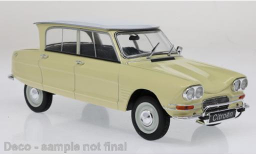 Modelauto Citroen Ami 6 Berline geel/wit 1961 1/24 WhiteBox