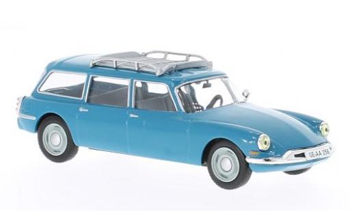 Modelauto Citroen ID 19 Break Stationwagen blauw 1960 1/43 WhiteBox