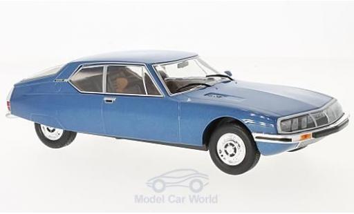 Modelauto Citroen SM Coupe metallic blauw 1970 1/24 WhiteBox