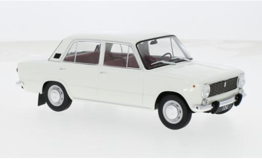 Modelauto Fiat 124 Limousine wit 1970 1/24 WhiteBox