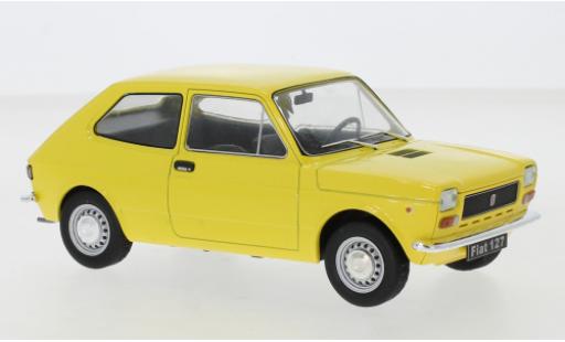 Modelauto Fiat 127 Berlina geel 1/24 WhiteBox