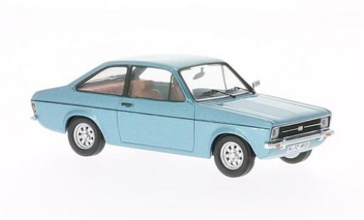 Modelauto Ford Escort MK1 II metallic blauw 1975 1/43 WhiteBox