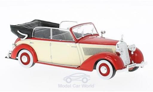 Modelauto Mercedes 230 Base (W153) Cabriolet rood/beige 1939 1/43 WhiteBox