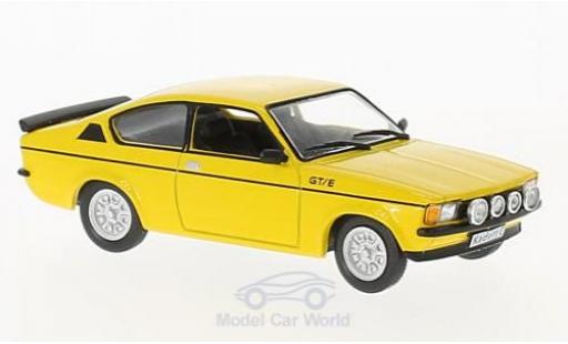 Modelauto Opel Kadett C GT C /E geel 1978 1/43 WhiteBox