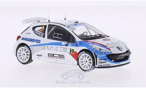 Modelauto Peugeot 207 S2000 No.5 FIA European Rally Championship Tour de Corse 2013 B.Bouffier/X.Panseri 1/43 WhiteBox