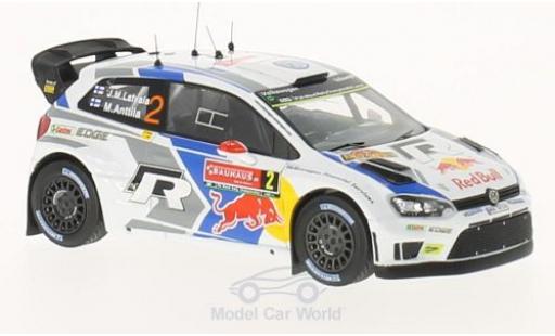 Modelauto Volkswagen Polo WRC R No.2 Motorsport Red Bull Rally WM Rally Zweden 2014 J-M.Latvala/M.Anttila 1/43 WhiteBox