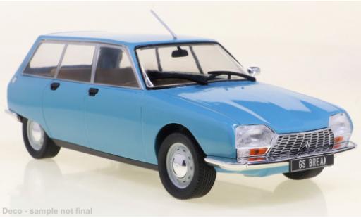 Modelauto Citroen GS Break Stationwagen blauw 1971 1/24 WhiteBox