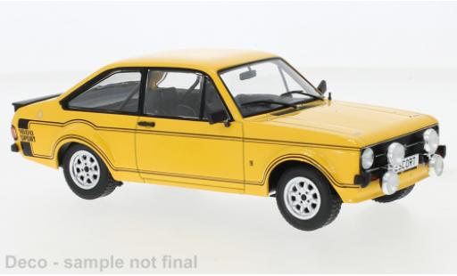 Modelauto Ford Escort Sport MK II 1600 geel 1977 1/24 WhiteBox