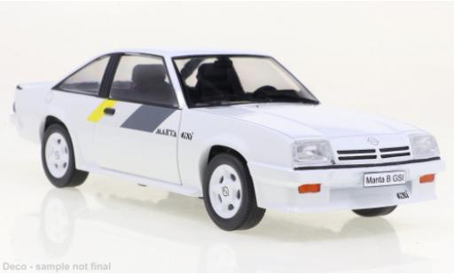 Modelauto Opel Manta B GSI B wit/Dekor 1984 1/24 WhiteBox