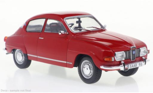 Modelauto Saab 96 V4 rood 1970 1/24 WhiteBox